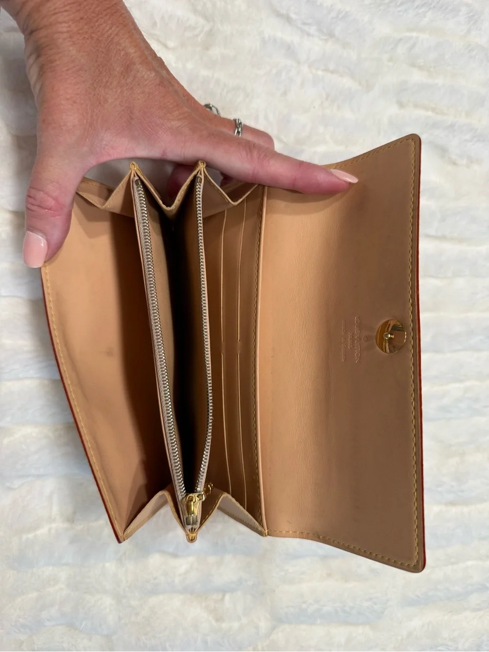 Louis Vuitton White Multicolor Murakami Monogram Wallet with Gold-Tone Snap